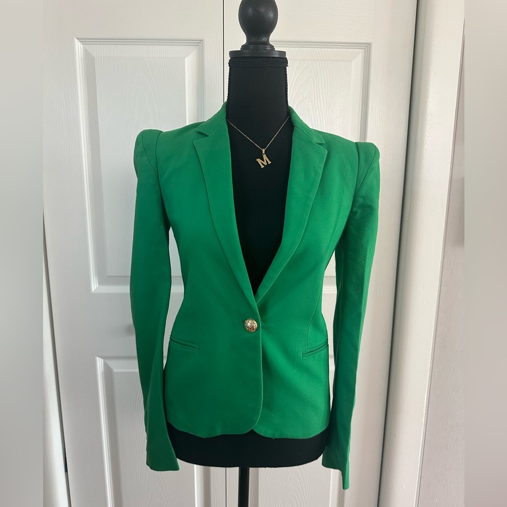 Zara green blazer